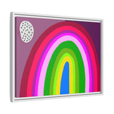 Neon Rainbow Canvas, Framed