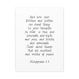 Philippians 4:8 Canvas