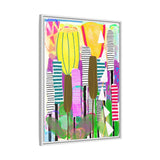 Cattails Canvas, Framed