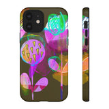 Neon Bloom Phone Case