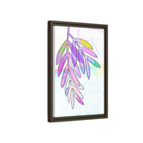 Lilac Palm Canvas, Framed