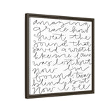 Amazing Grace Canvas, Framed