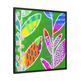 Jungle Dew Canvas, Framed