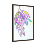 Lilac Palm Canvas, Framed