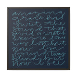 Amazing Grace Canvas (Navy), Framed