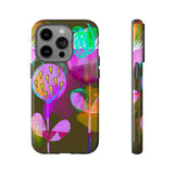 Neon Bloom Phone Case