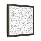 Amazing Grace Canvas, Framed