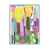 Cattails Canvas, Framed