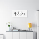 Custom Name + EST. Date Canvas, 1.25"