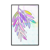 Lilac Palm Canvas, Framed