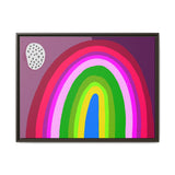 Neon Rainbow Canvas, Framed