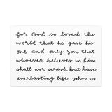 John 3:16 Canvas