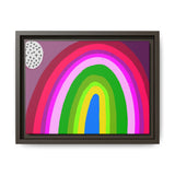 Neon Rainbow Canvas, Framed