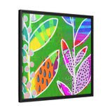 Jungle Dew Canvas, Framed