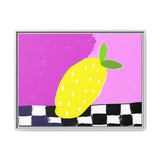 Lemon Candy Canvas, Framed