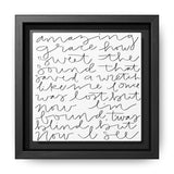 Amazing Grace Canvas, Framed