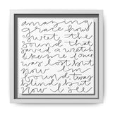 Amazing Grace Canvas, Framed