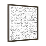 Amazing Grace Canvas, Framed