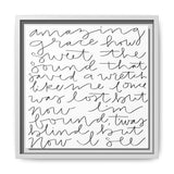 Amazing Grace Canvas, Framed