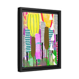 Cattails Canvas, Framed