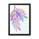 Lilac Palm Canvas, Framed