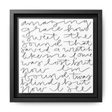 Amazing Grace Canvas, Framed