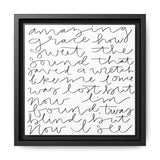 Amazing Grace Canvas, Framed