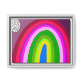 Neon Rainbow Canvas, Framed