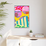 Bubblegum Pie Canvas, Framed