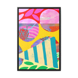 Bubblegum Pie Canvas, Framed