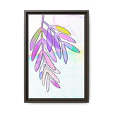 Lilac Palm Canvas, Framed