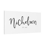 Custom Name + EST. Date Canvas, 1.25"