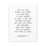 Philippians 4:8 Canvas