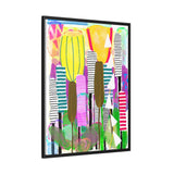 Cattails Canvas, Framed