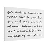 For God So Loved The World Canvas, 0.75"