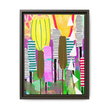 Cattails Canvas, Framed