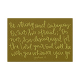 Be Strong And Courageous Canvas (Brown)