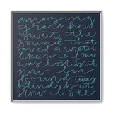 Amazing Grace Canvas (Navy), Framed