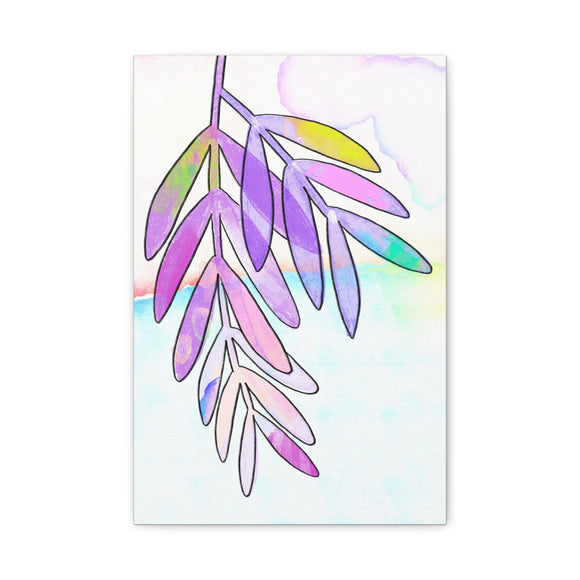 Lilac Palm Canvas, 1.25