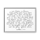 Our Father Canvas, Framed
