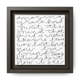 Amazing Grace Canvas, Framed