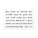 John 3:16 Canvas