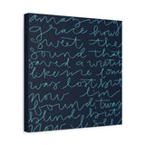 Amazing Grace Canvas (Navy)