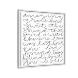 Amazing Grace Canvas, Framed