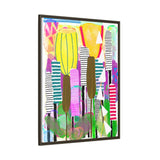 Cattails Canvas, Framed