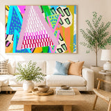 Pizza Party Canvas, Framed