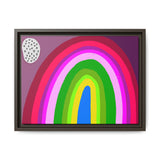 Neon Rainbow Canvas, Framed