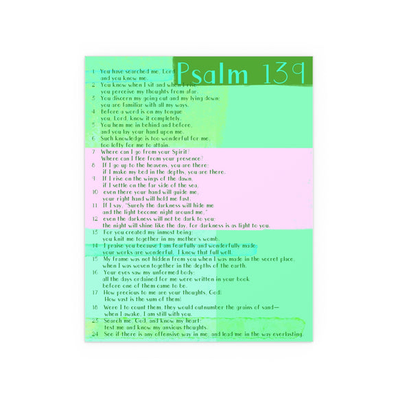 Psalm 139 Poster