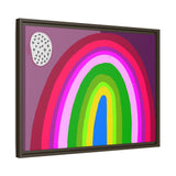 Neon Rainbow Canvas, Framed