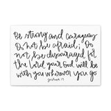 Be Strong And Courageous Canvas, 1.25"